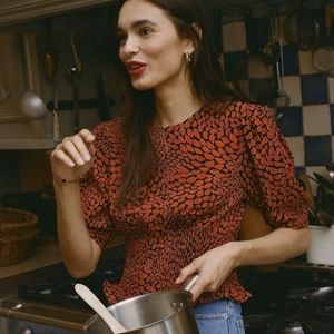 ISO Rouje Norman Blouse in Red